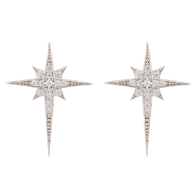 Thumbnail of North Star Small Stud Earrings Silver image