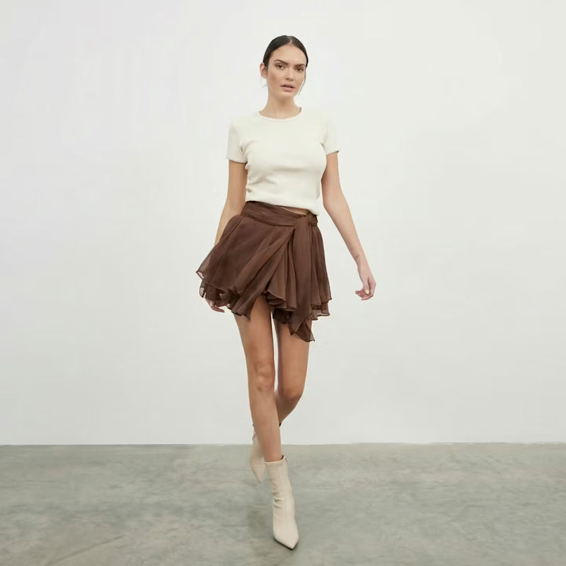 Thumbnail of Dolce Mini Brown Skirt image