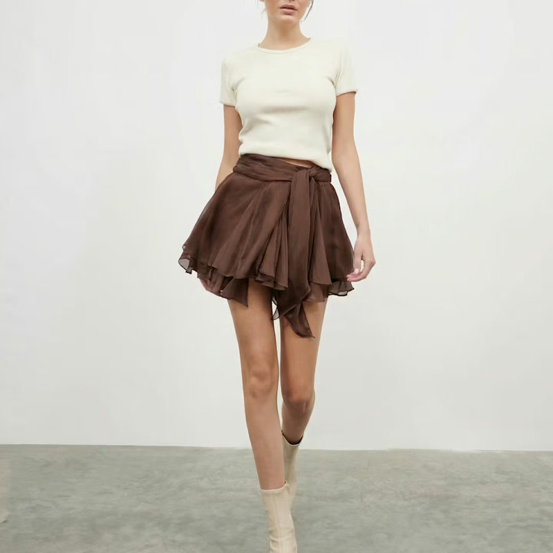 Thumbnail of Dolce Mini Brown Skirt image
