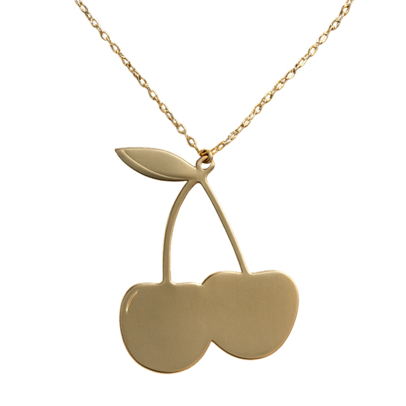 Thumbnail of Dolce Gold Cherry Necklace image