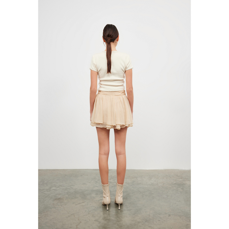 Thumbnail of Dolce Silk Beige Skirt image