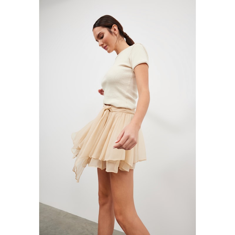 Thumbnail of Dolce Silk Beige Skirt image
