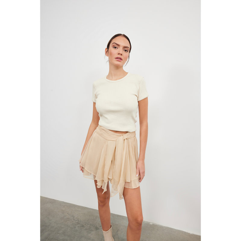 Thumbnail of Dolce Silk Beige Skirt image