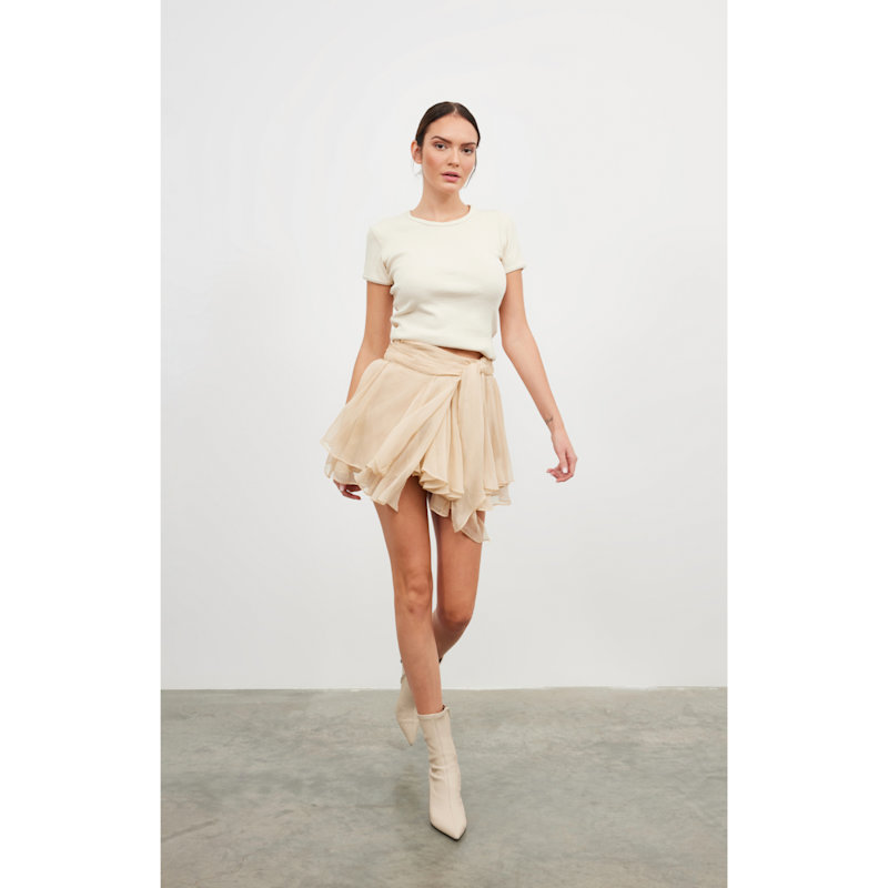 Thumbnail of Dolce Silk Beige Skirt image