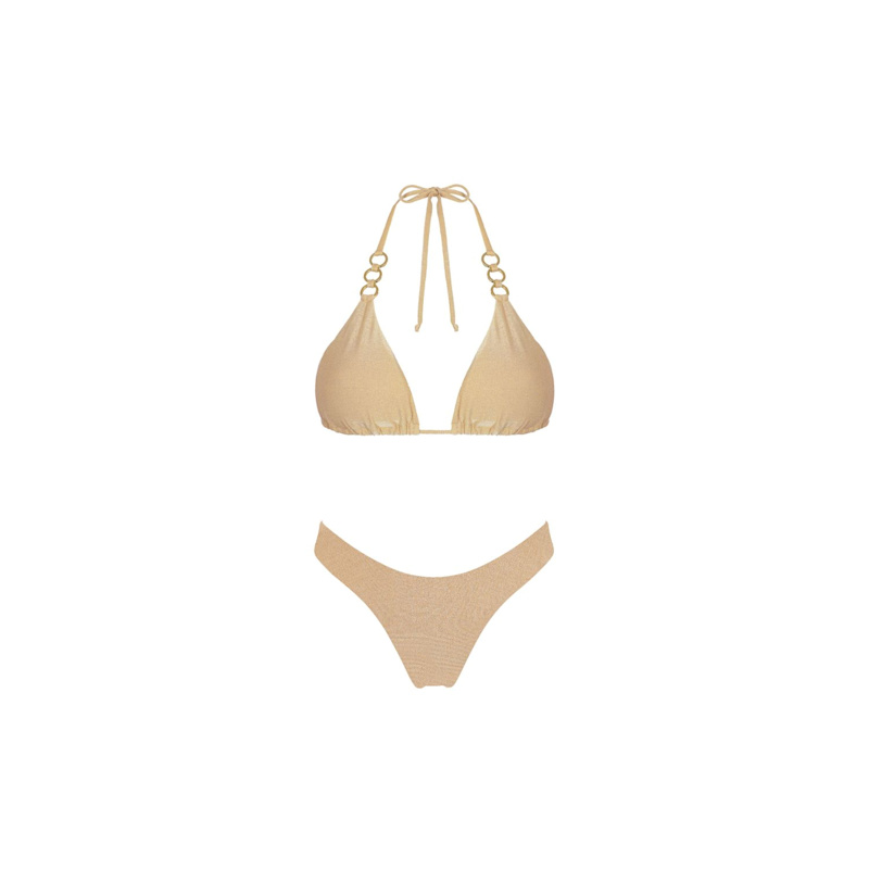 Doree Triangle Top - High Leg Bottom | Aguaclara | Wolf & Badger
