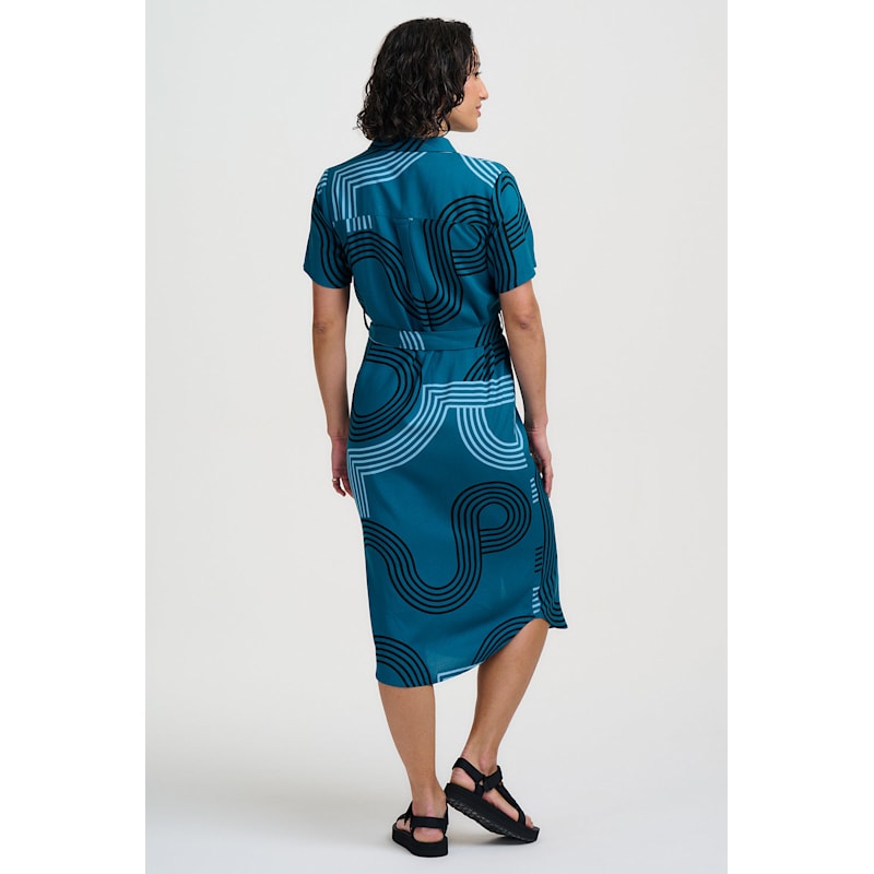 Thumbnail of Dorothy Midi Shirt Dress Teal, Ocean Racer image
