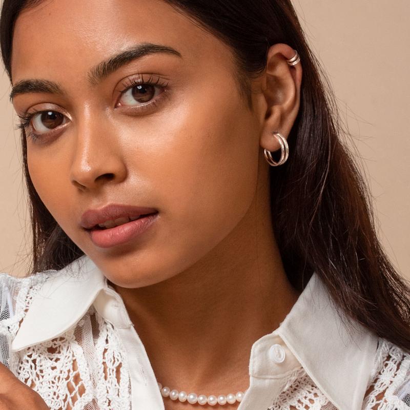 Thumbnail of Double Bar Nomad Ear Cuff In Sterling Silver image