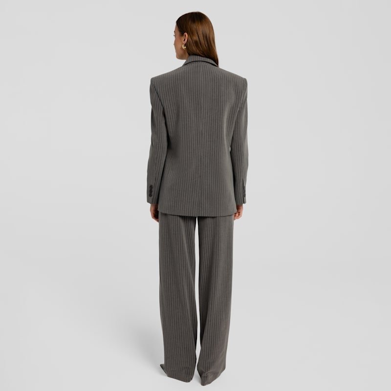 Thumbnail of Double Breasted Striped Blazer Gante Grey image