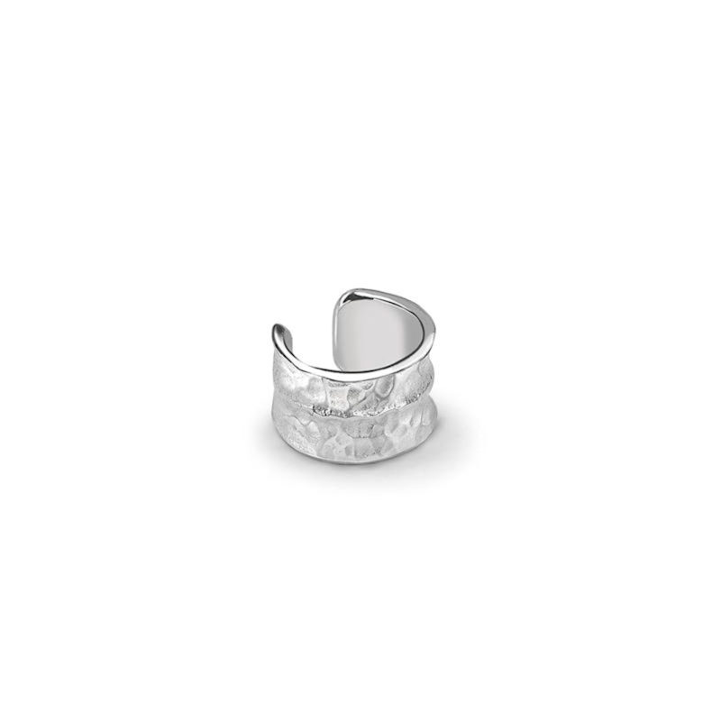 Thumbnail of Double Concave Nomad Ear Cuff In Sterling Silver image