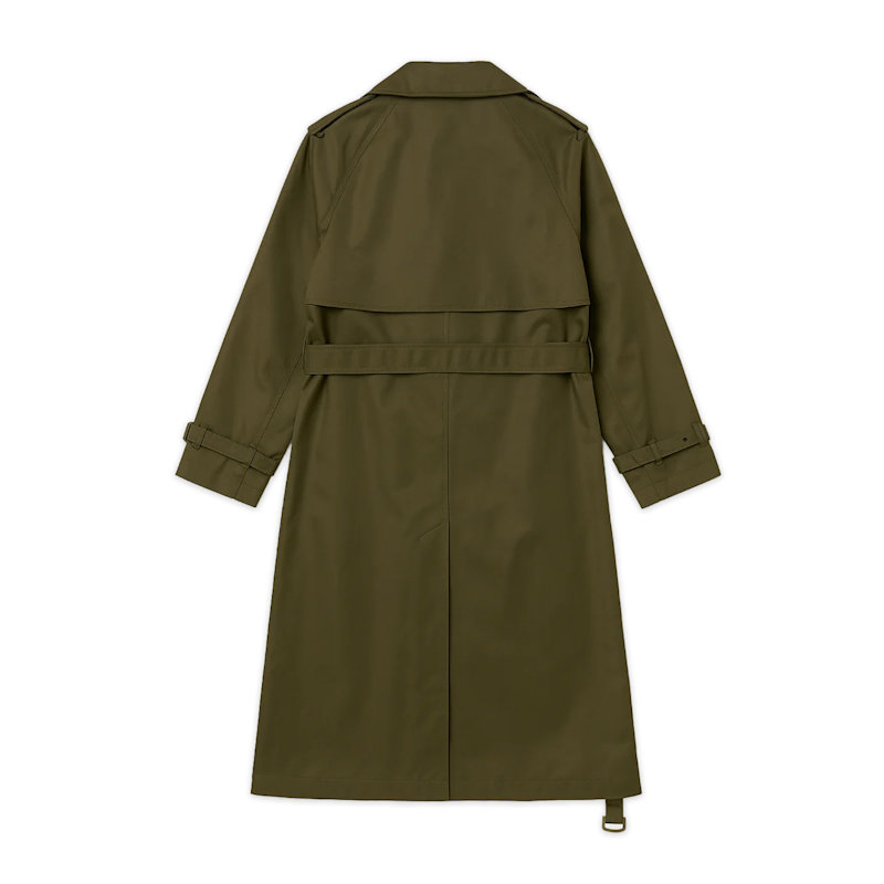 Men's Olive Trench Coat - Leon | Éclectique | Wolf & Badger