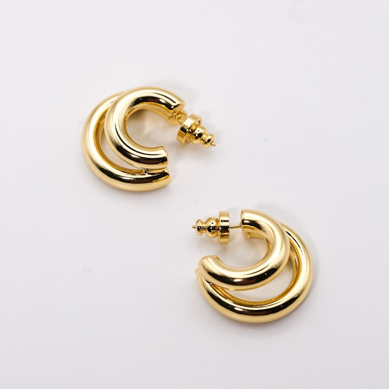 Thumbnail of Double Hoop Earrings image