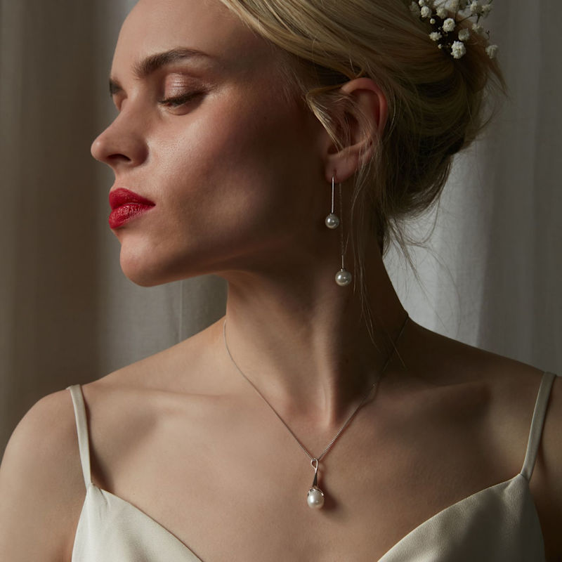 Thumbnail of Double Pearl Earrings image