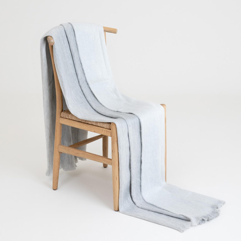 Thumbnail of Double Plaid Light Grey / White image