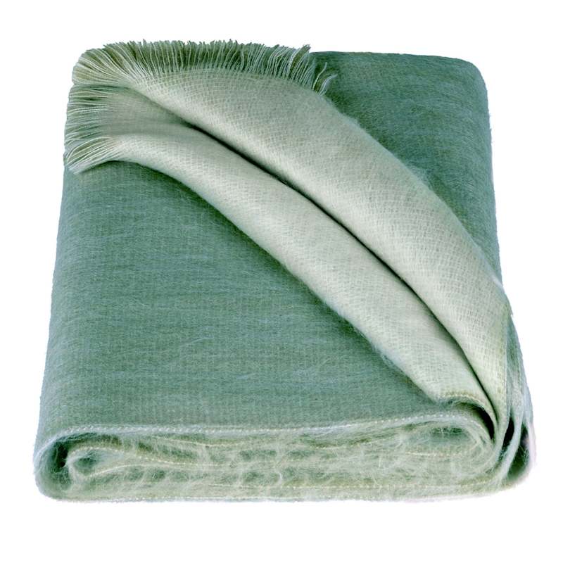 Thumbnail of Double Scarf Light Grey / Emerald Green image