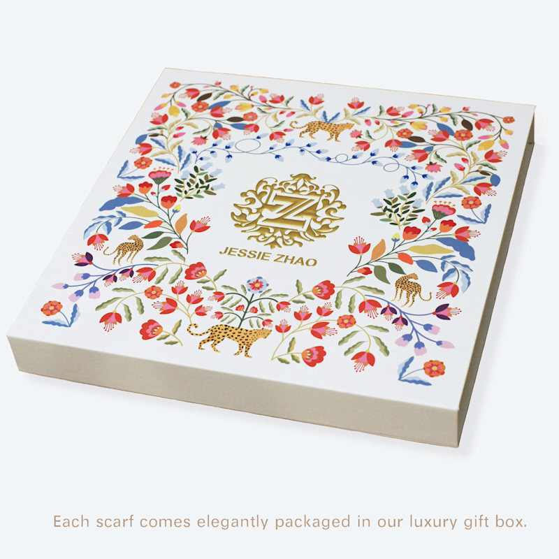 Thumbnail of Double Sided Silk Scarf Of Night Banquet image