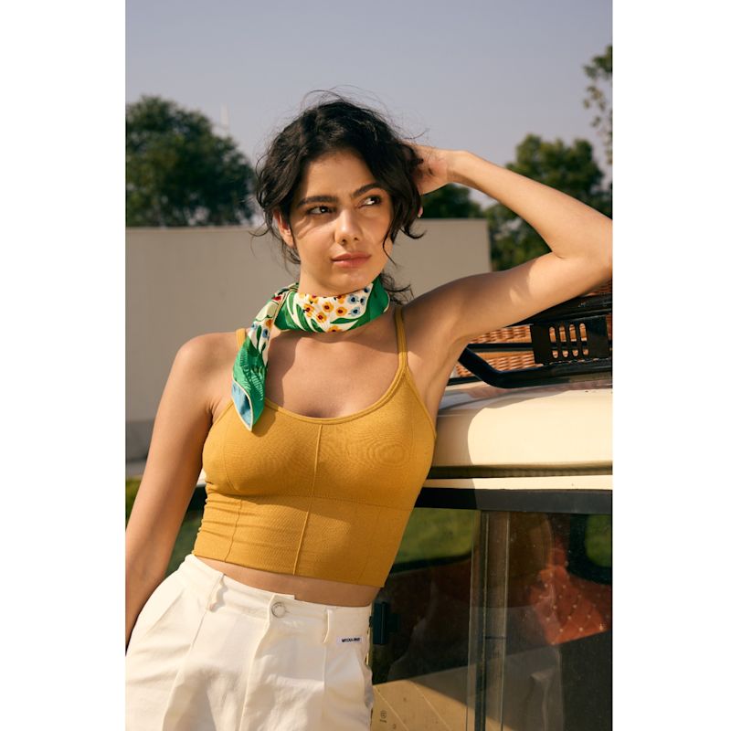 Thumbnail of Double Sided Silk Scarf Of Garden image