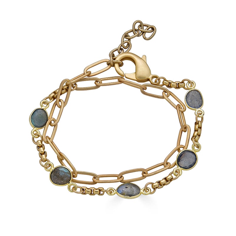 Thumbnail of Double Wrap Labradorite Bracelet image