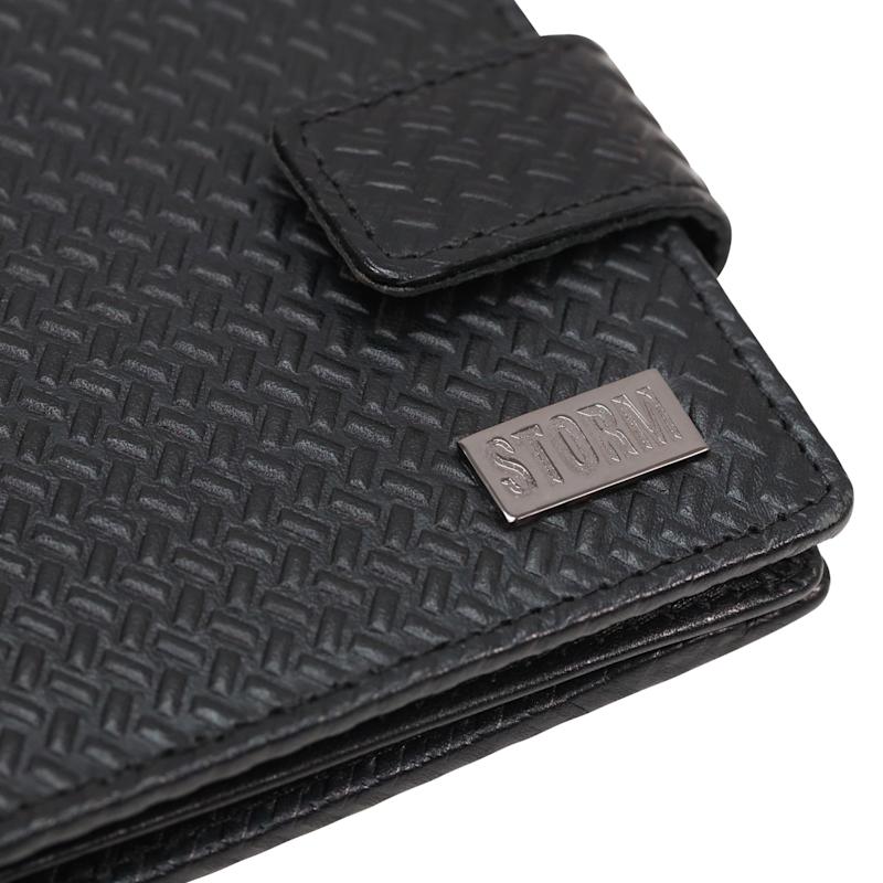 Thumbnail of Draco Carbon Leather Embossed Wallet image