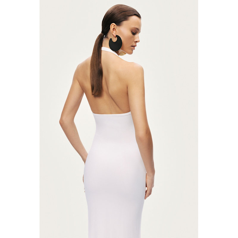 Thumbnail of Draped Buckle-Detail Maxi Dress image