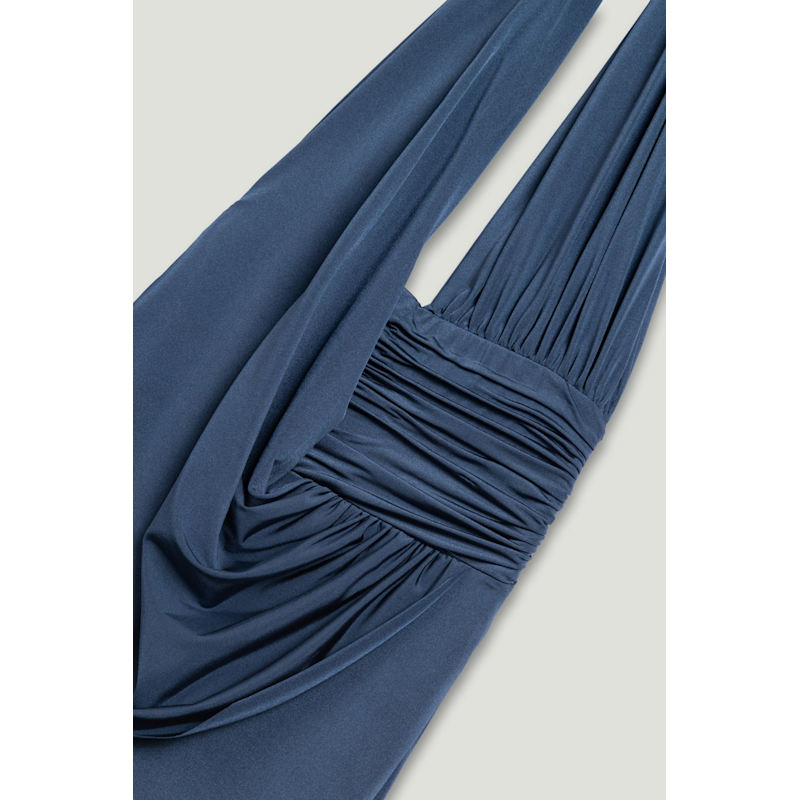 Thumbnail of Draped Halter Neck Maxi Dress image