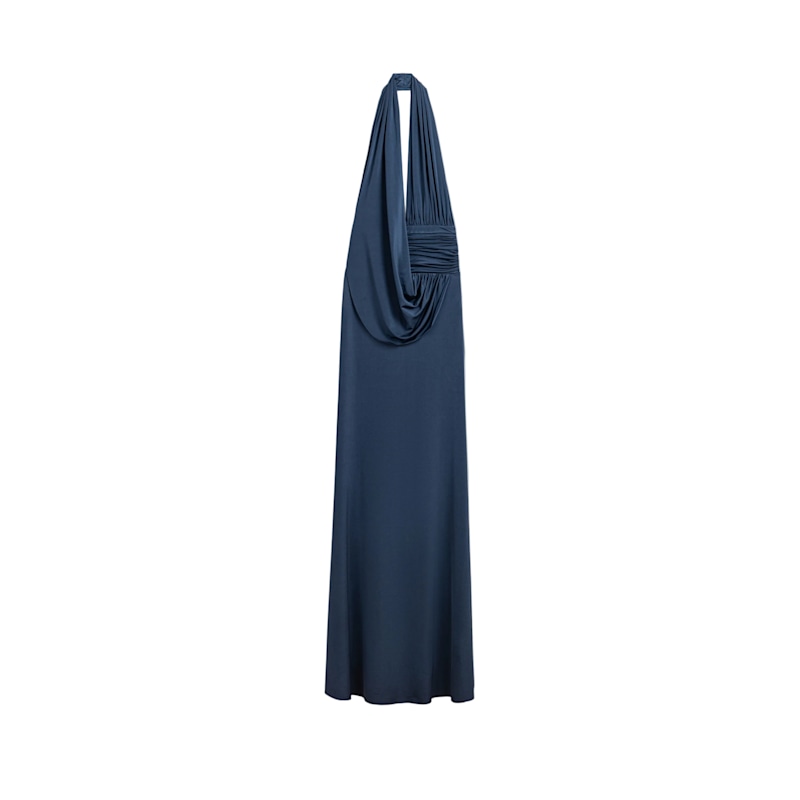 Thumbnail of Draped Halter Neck Maxi Dress image