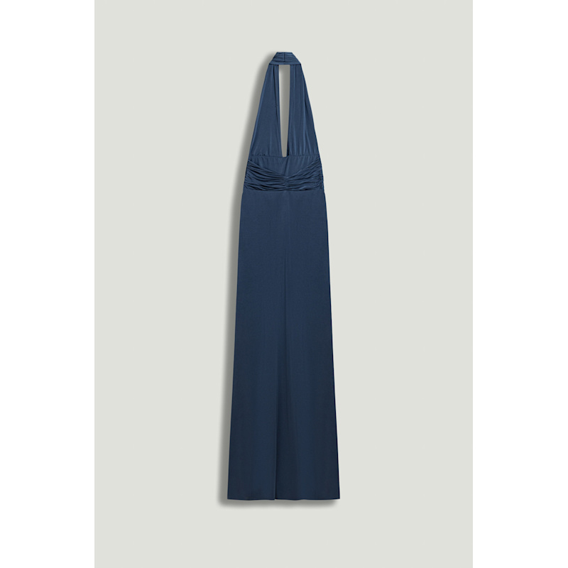 Thumbnail of Draped Halter Neck Maxi Dress image