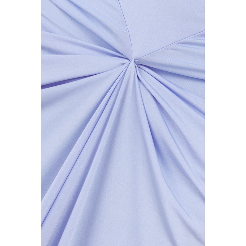 Thumbnail of Draped Halter Neck Ruched Maxi Dress image