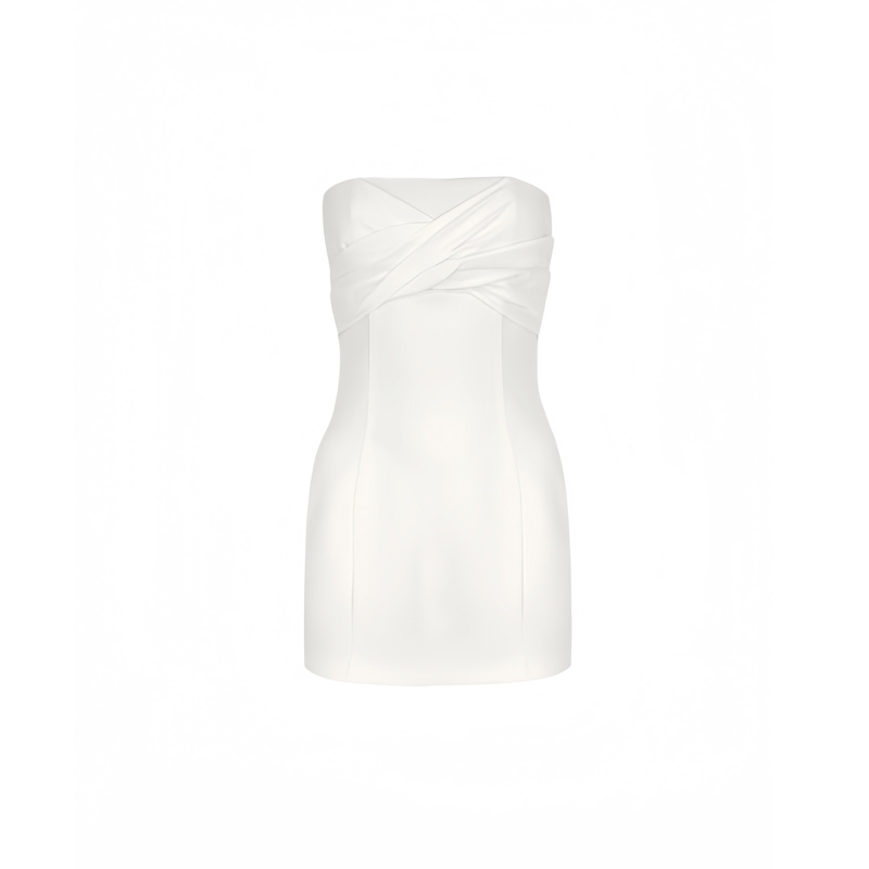 Thumbnail of Draped Strapless Mini Dress image