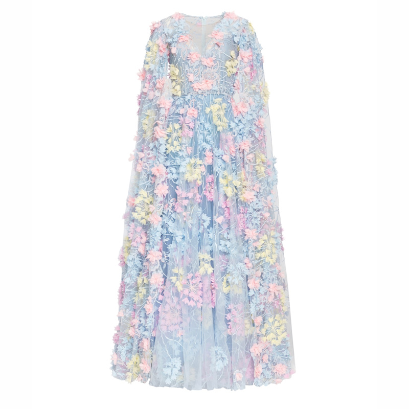 Thumbnail of Dress Hortensia With Detachable Sleeves Maxi image