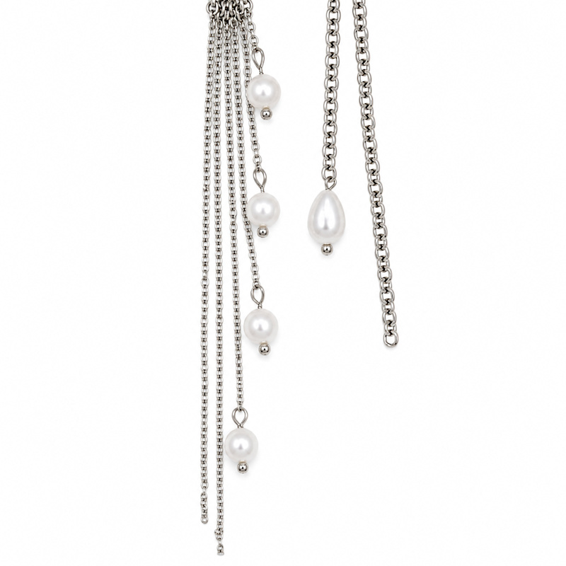 Thumbnail of Drift Freshwater Pearl and Stainless Steel Earcuff Set image