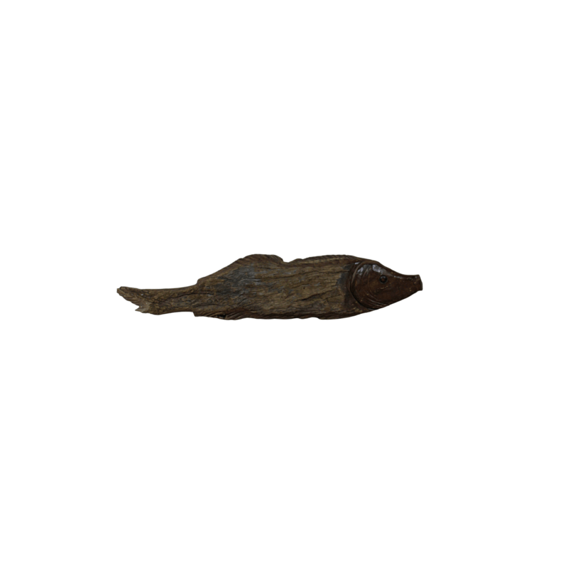 Thumbnail of Driftwood Hand Carved Fish - One One Six Eight image