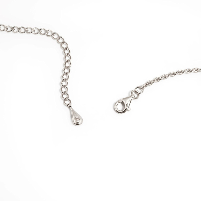 Thumbnail of Dripping Gemstone Sterling Silver Pendant Necklace image