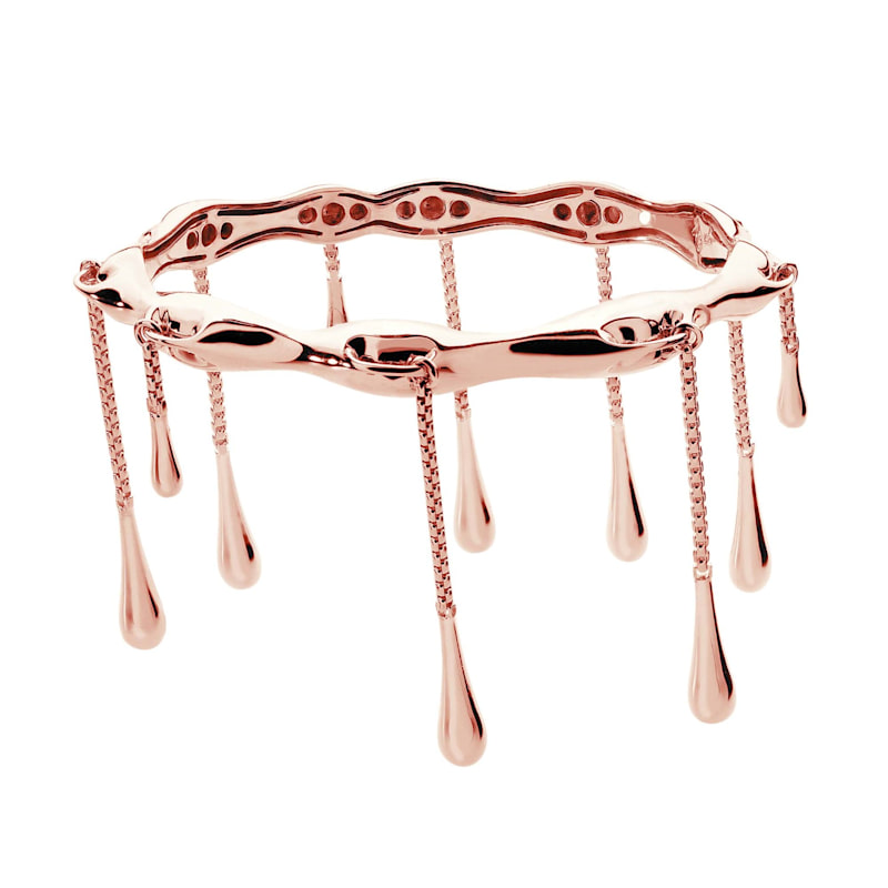 Thumbnail of Drop Bangle In Rose Gold Vermeil image