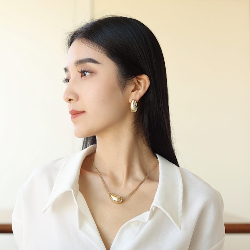 Thumbnail of Drop Earrings - Gold Plated image