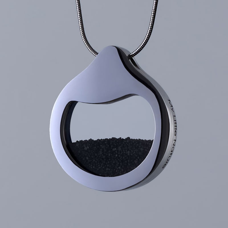 Thumbnail of Necklace With Black Volcanic Sand image