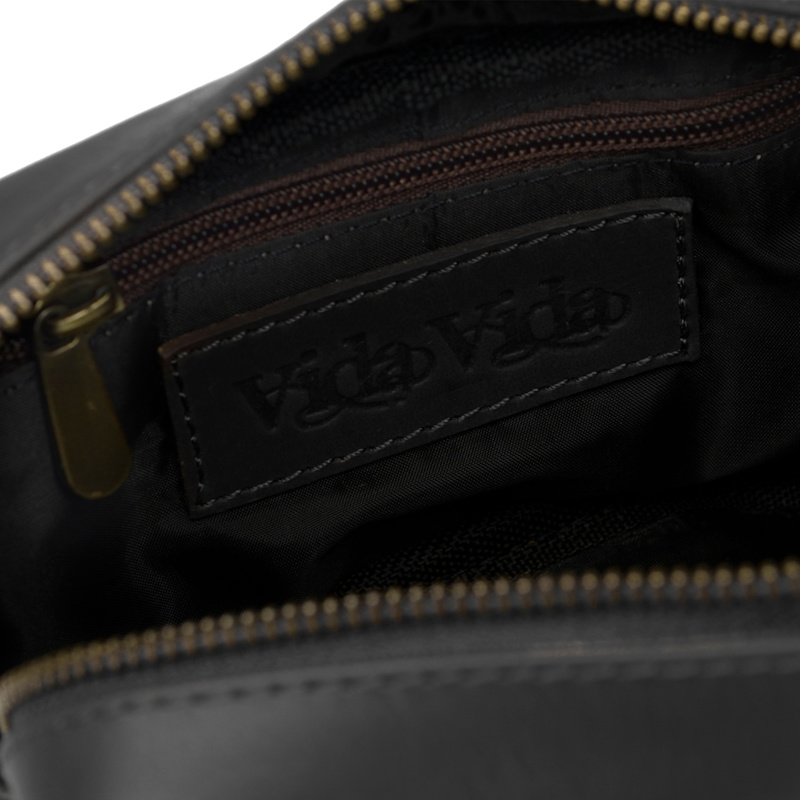 Thumbnail of Classic Black Leather Wash Bag image