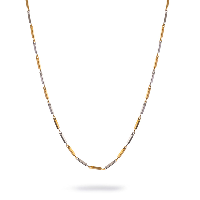 Thumbnail of Dual Strength Silver & Gold Men’s Chain Necklace - Gold image