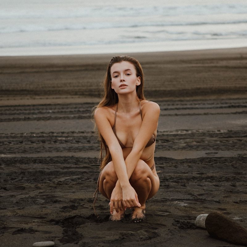 Thumbnail of Dubai High-Waisted V-Shaped Bikini Bottoms – Iced Coffee Brown image