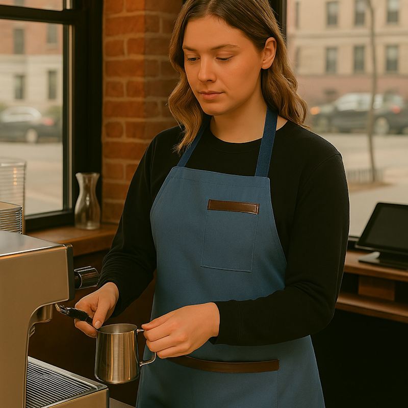 Thumbnail of Durable Canvas Work Apron - Steel Blue - Provence image