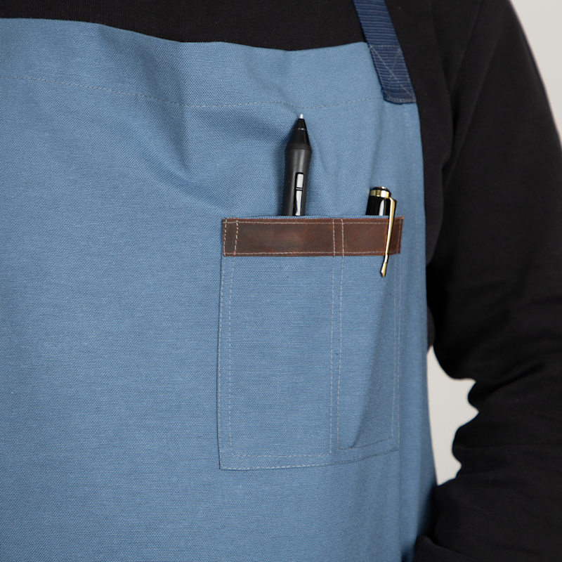 Thumbnail of Durable Canvas Work Apron - Steel Blue - Provence image