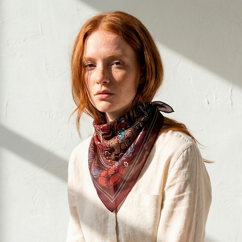 Thumbnail of Dust And Thunder Canyon Rust Cotton Bandana image