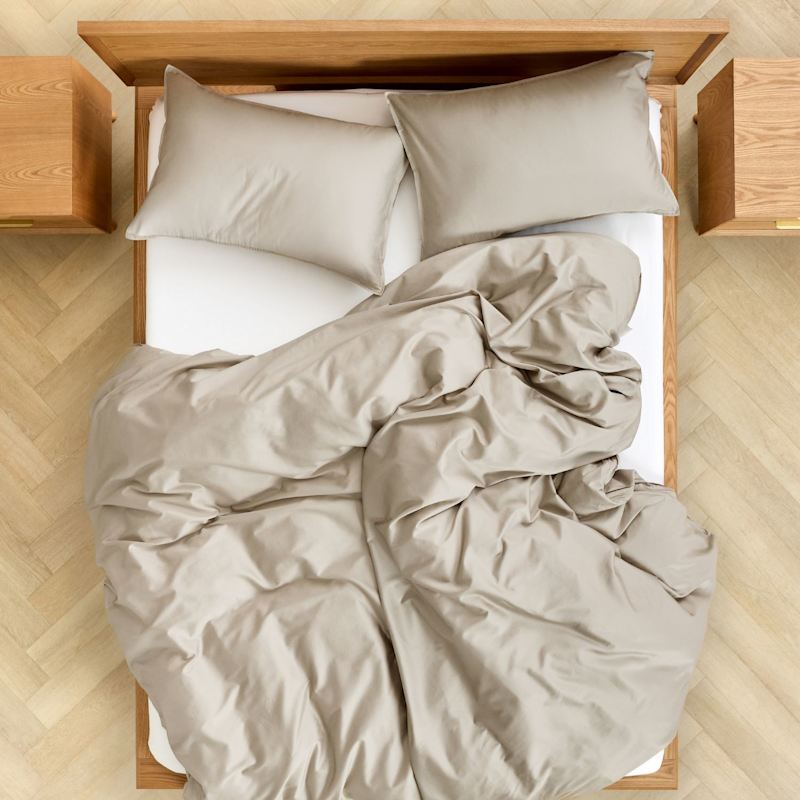 Thumbnail of Duvet Cover Set With Three Sided Zipper, Xl Queen - Dune image