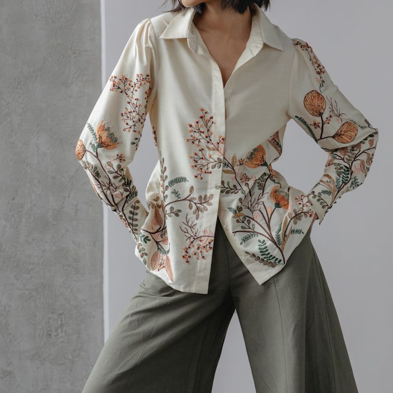 Thumbnail of Behati Hand Embroidered Classic Shirt image