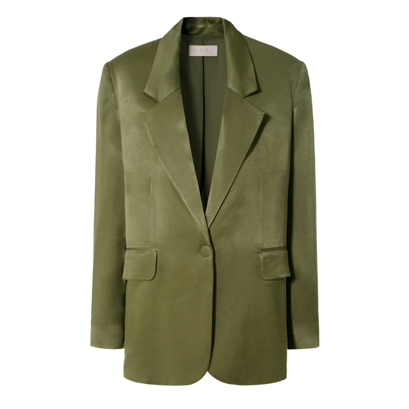 Thumbnail of Bellamy Satin Olive Branch Blazer image