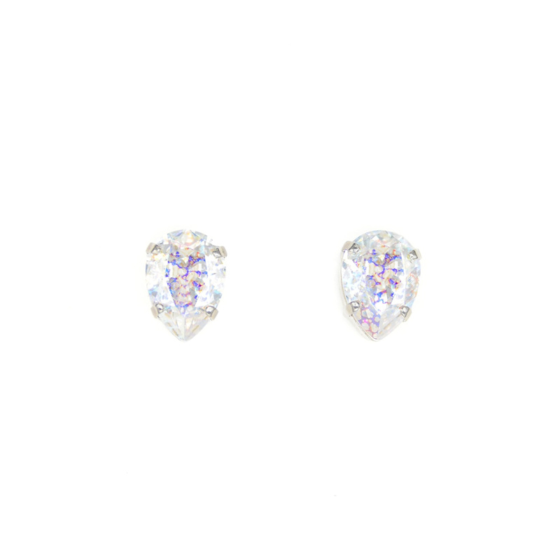 Thumbnail of Drop Stud Earrings In White Patina image