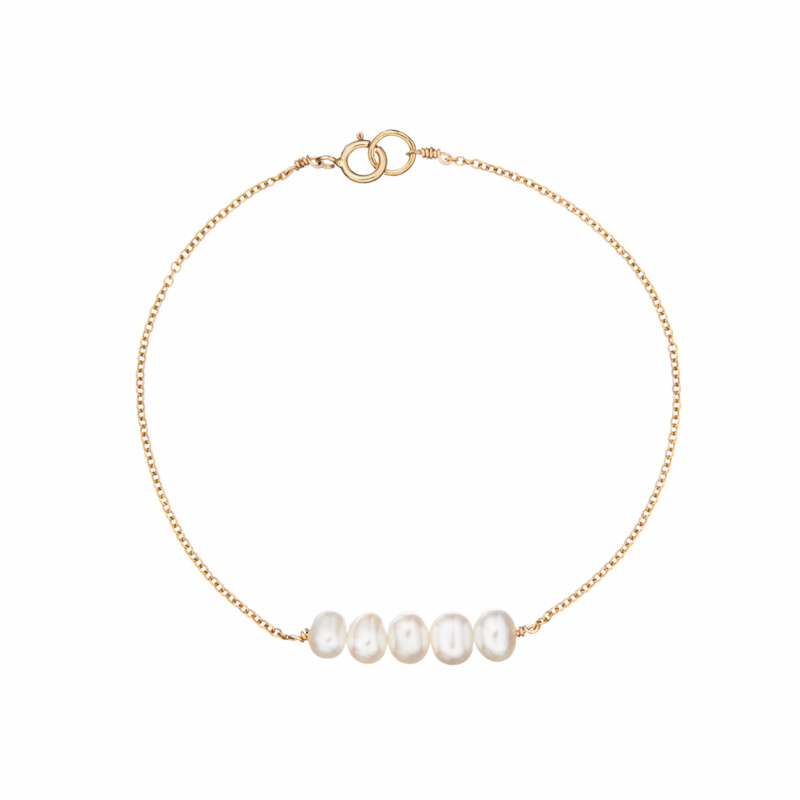 Thumbnail of Gold Cluster Pearl Bracelet image