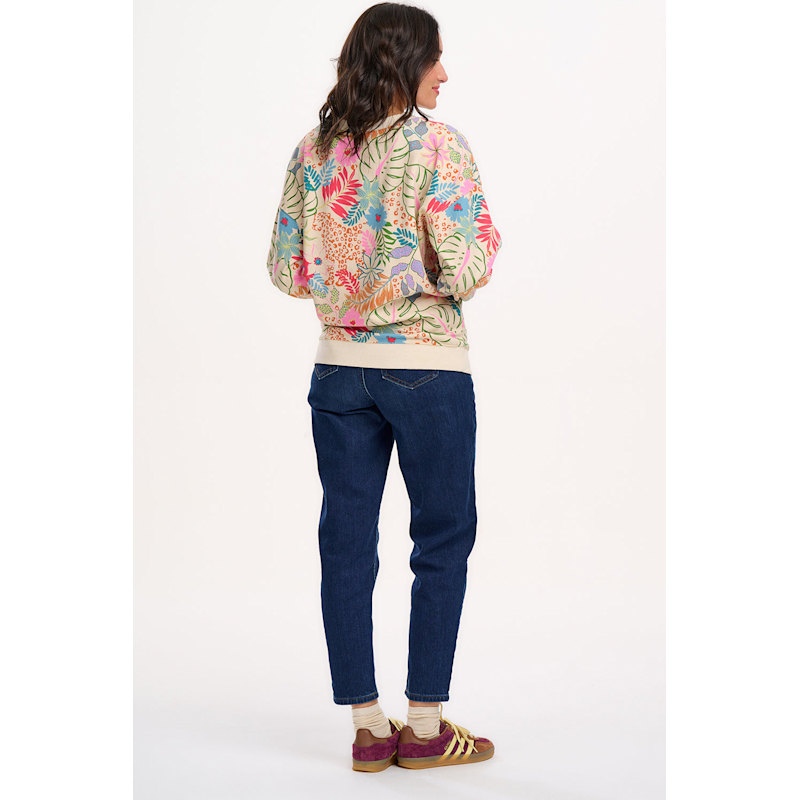 Thumbnail of Eadie Relaxed Sweatshirt Off White, Multi, Painted Jungle image