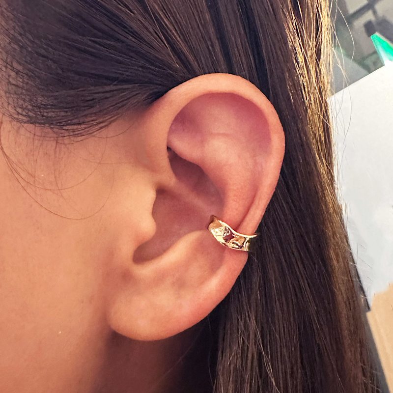 Thumbnail of Textured Gold Ear Cuff image