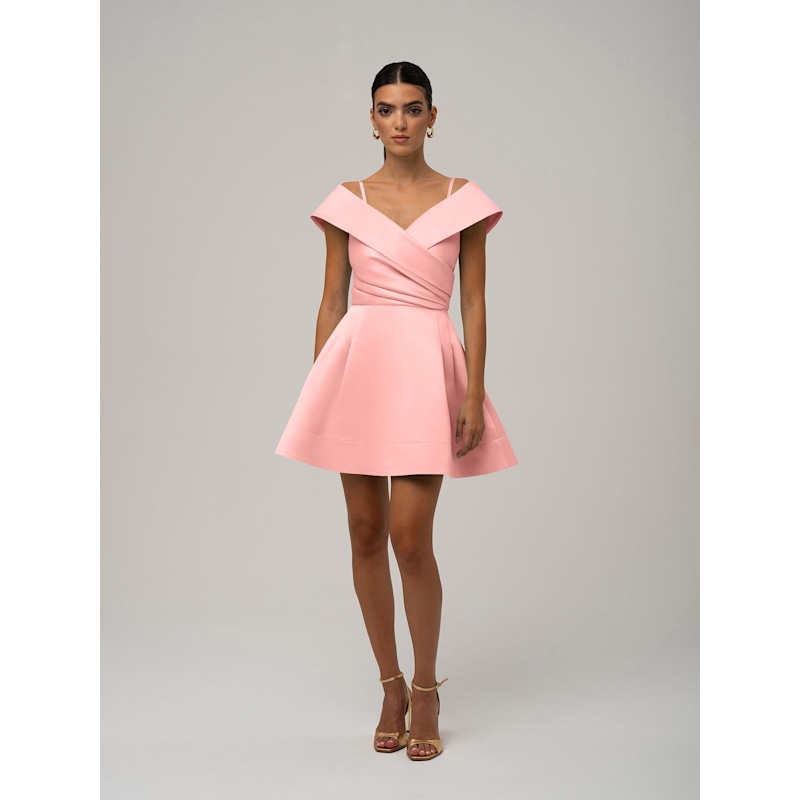 open lace back dress Rowan Frill Mini Dress main image 1