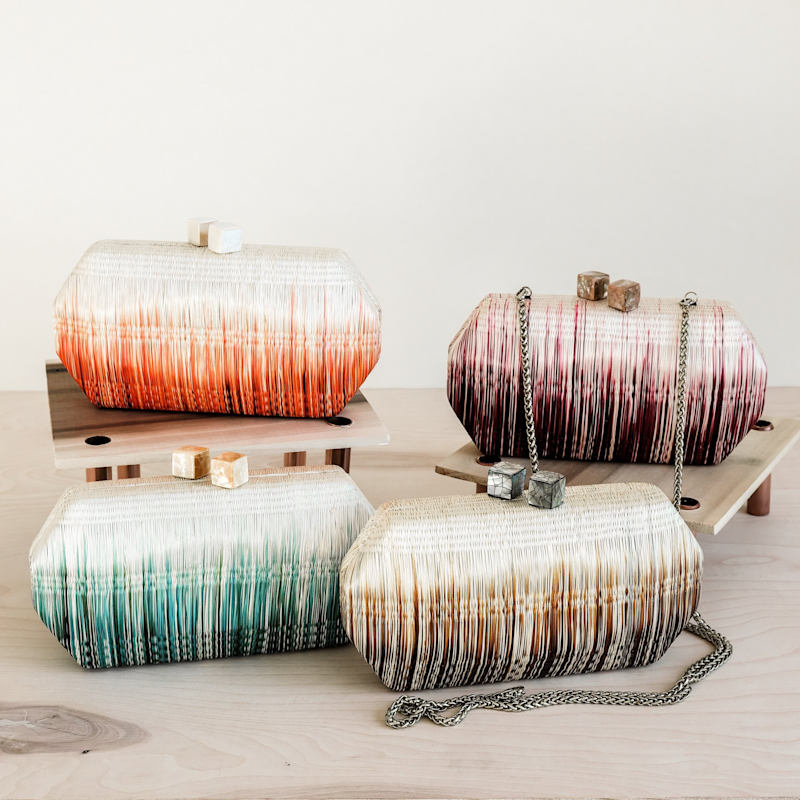 Thumbnail of Sarsuela Handwoven Clutch Teal image